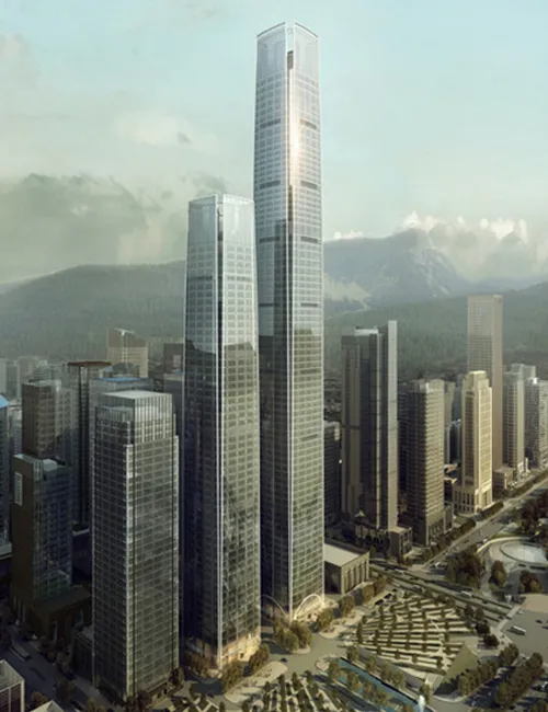 贵阳国际贸易中心双塔